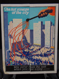 Advertising Tri-fold Brochure Color Litho “The Hot Scourge of The City”