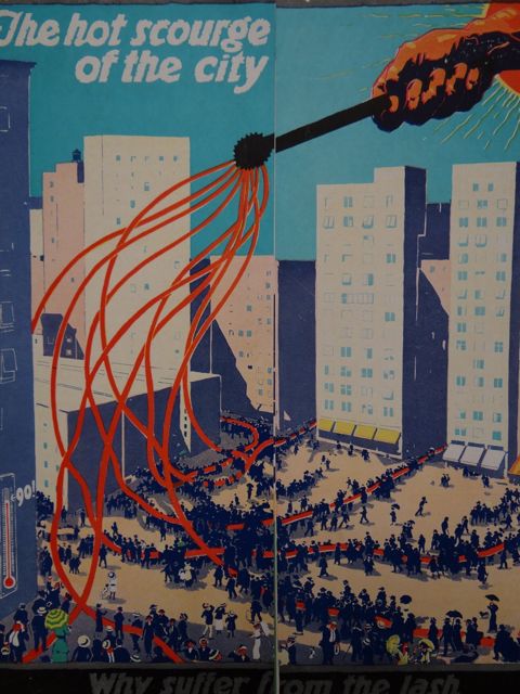 Advertising Tri-fold Brochure Color Litho “The Hot Scourge of The City”