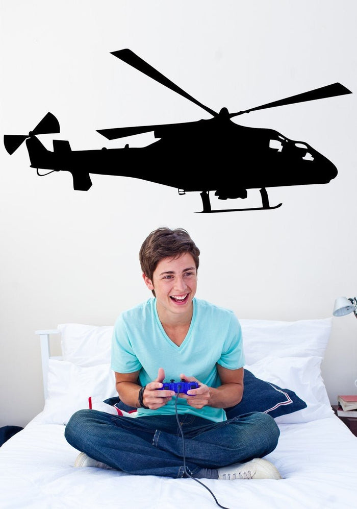 AgustaWestland AW159 Wildcat military helicopter silhouette wall decal by Jaycee Haynes