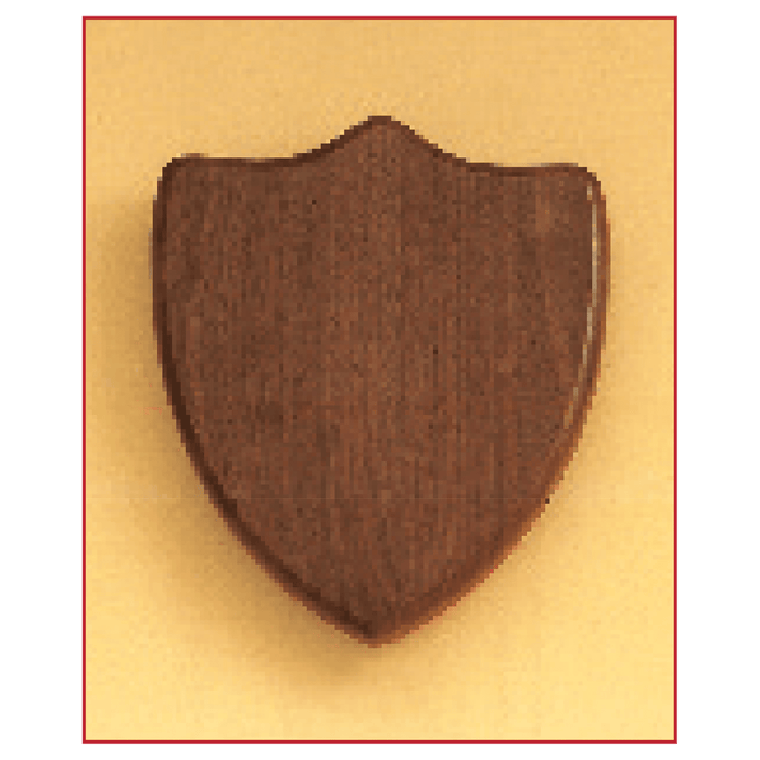 7" x 8" Airflyte American Walnut Shield Plaque