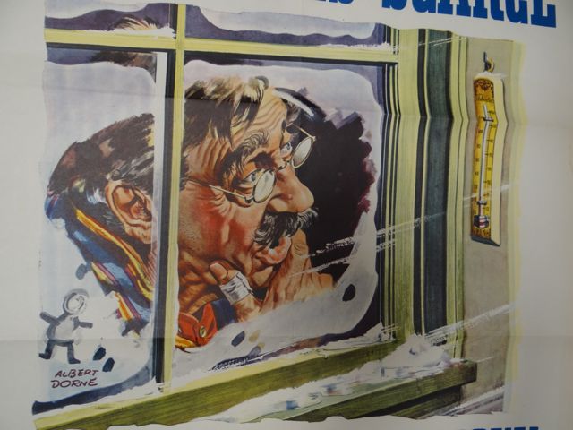 Albert Dorne WWII Homefront Poster -- ALL FUEL IS SCARCE. PLAN FOR WINTER NOW 1945