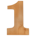 8.25" x 12.5" Alder #1 Plaque