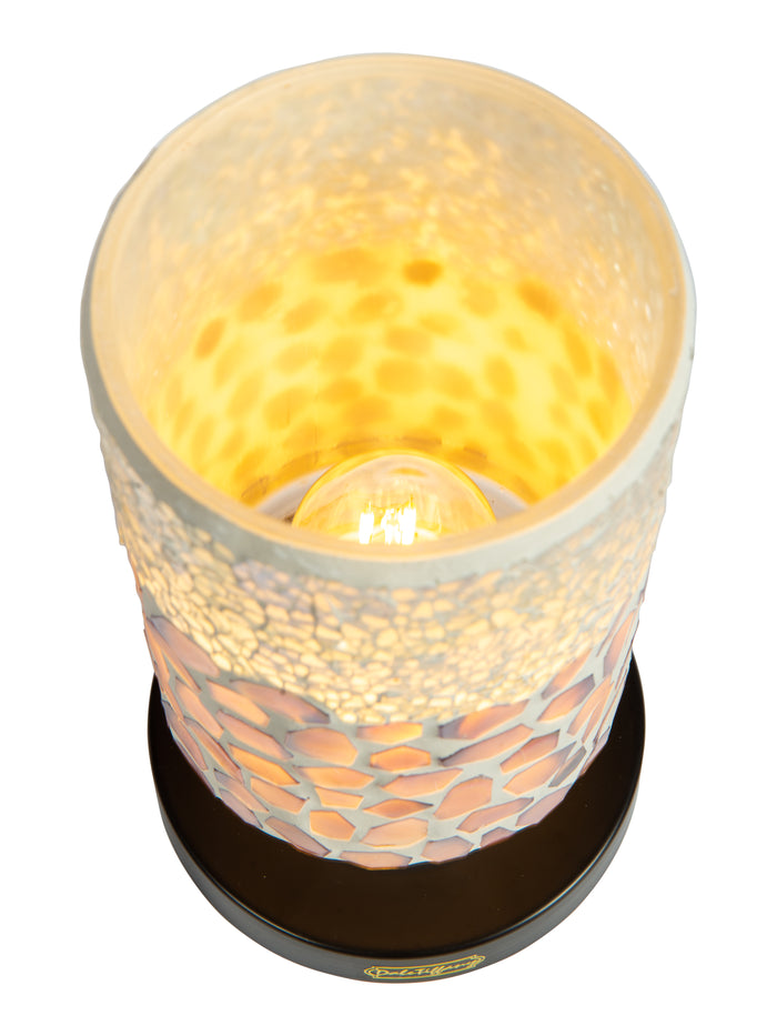 Alps Purple Uplight Cordless Rechargeable Mosaic Accent Lamp