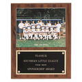 American Walnut Finish Photo Plaque - 8" x 10" Photo