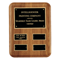 American Walnut Edge Quarterly Award Perpetual Plaque