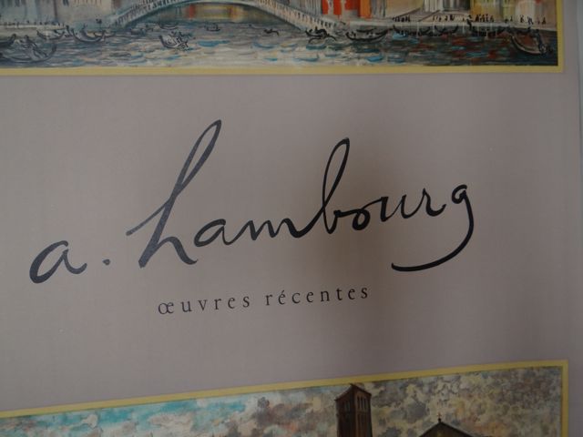 André Hambourg Galerie Drouant Poster 1958