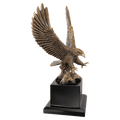 10.75" Antique Gold Eagle with Base