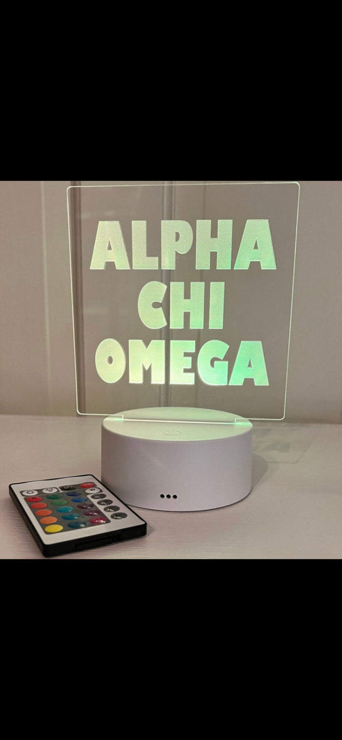 AOPi Sorority LED Sign
