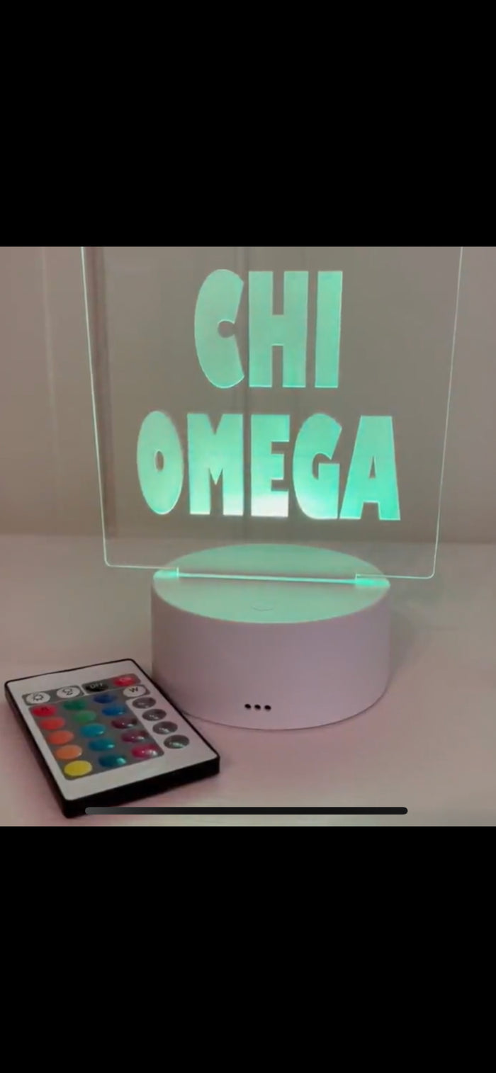 AOPi Sorority LED Sign