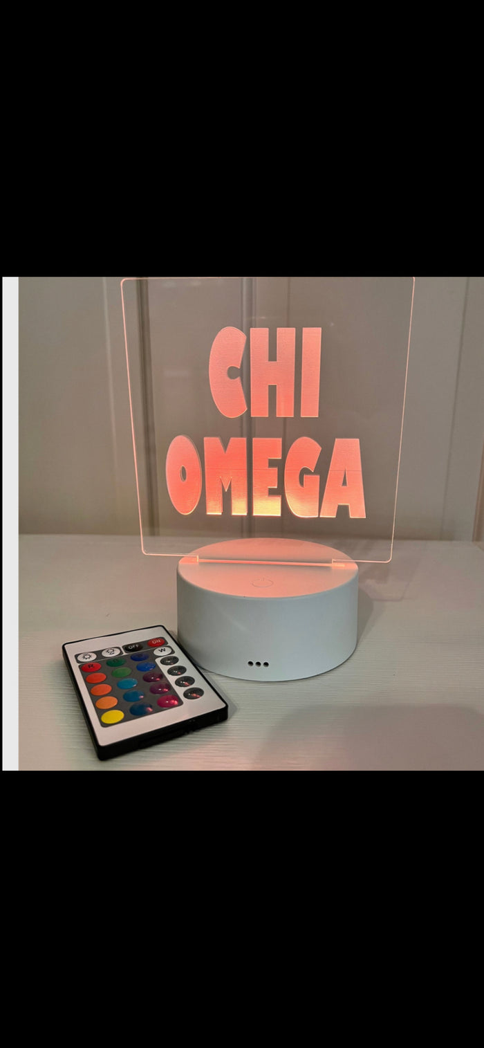 AOPi Sorority LED Sign