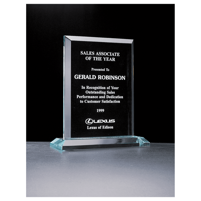 7" x 8.25" Apex Series Jade Acrylic Award
