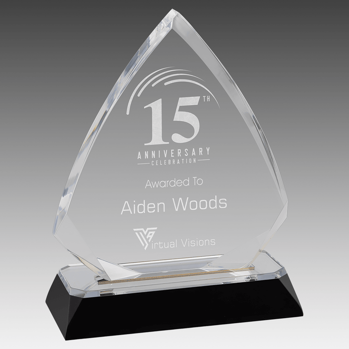 5.75" Silver Arrow Diamond Corner Base Impress Acrylic