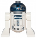 Astromech Droid, R2-D2, Flat Silver Head, Red Dots and Small Receptor