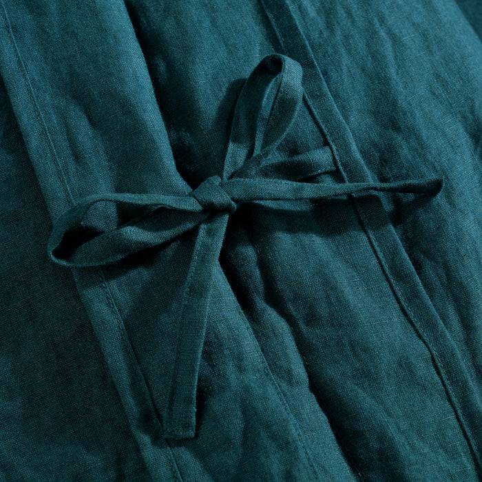 Atlantic Blue French Linen Bedding and Bed Sheets