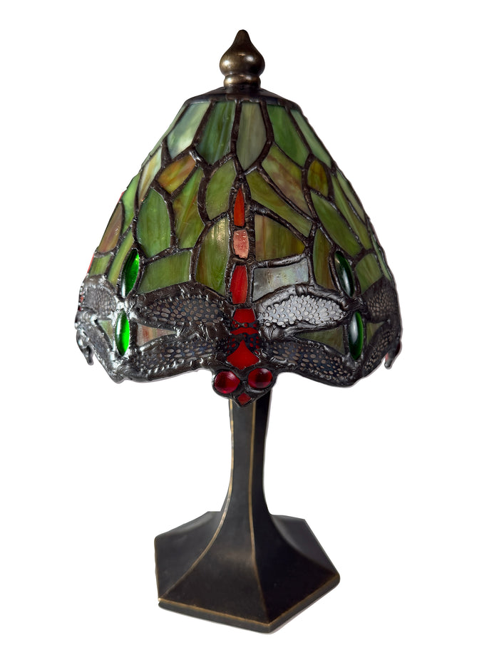 Autumn Dragonfly Tiffany Accent Lamp