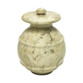 Avalon Cameo Cream Colored Marble Funeral Cremation Pet Urn