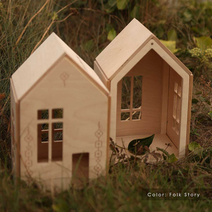 Babai Magnetic Wooden Doll House, Folk Story, Large
