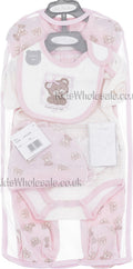 Baby Girls Teddy 5 Pce Net Bag Gift Set (NB-6 Months)(45JTC6246)Unit Price:£5.40 - Kidswholesale.co.uk