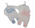 Baby Velour 2 pcs Set (NB-6months) (Bw 1312-0132) - Kidswholesale.co.uk