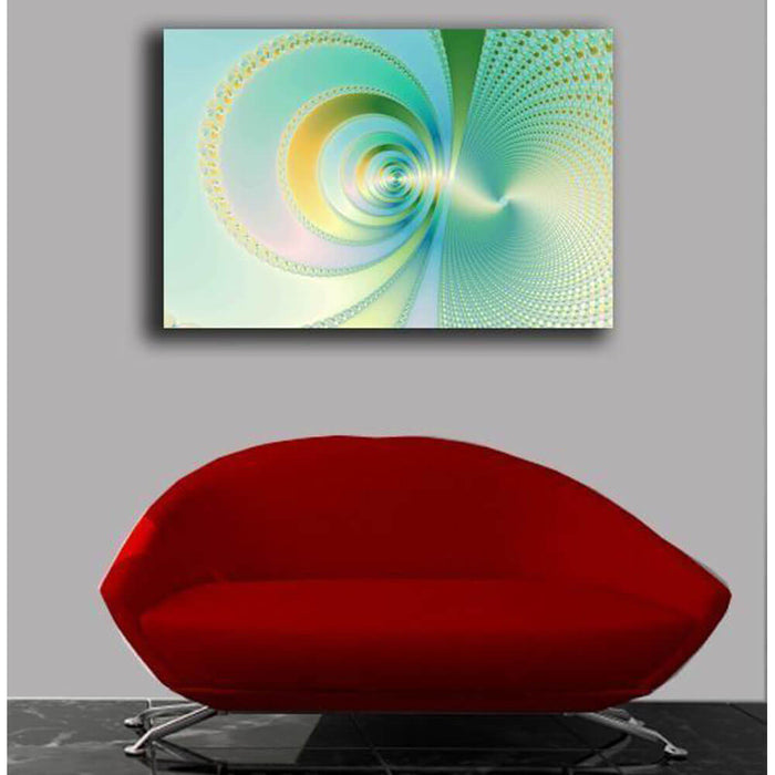 Monsoon Fractal Art Canvas Print Installed | Wallhogs