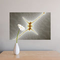 24 inch Star X Fractal Poster Displayed Above Table