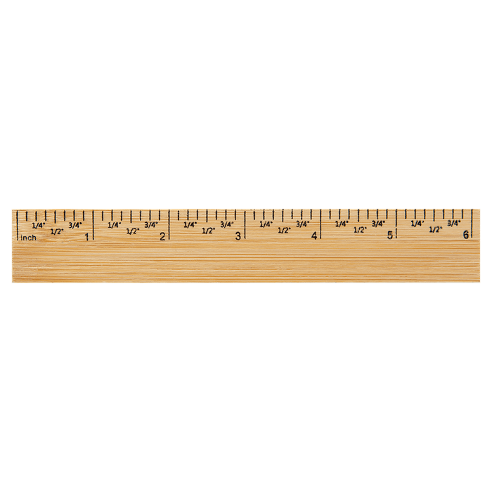 6" Bamboo Ruler