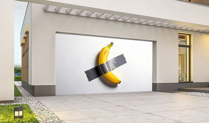Banana Duct Tape Wall Art Garage Door Cover Banner Wrap - Decor Your Door