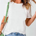 Basic Round Neck Short Sleeve Tshirt