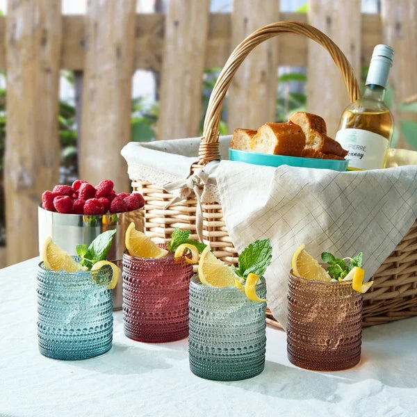 Beaded Tumbler Glasses