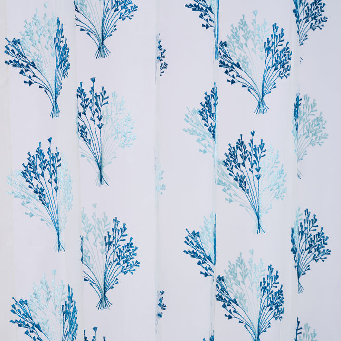 Beautiful Embroidery Blue Sheer 03