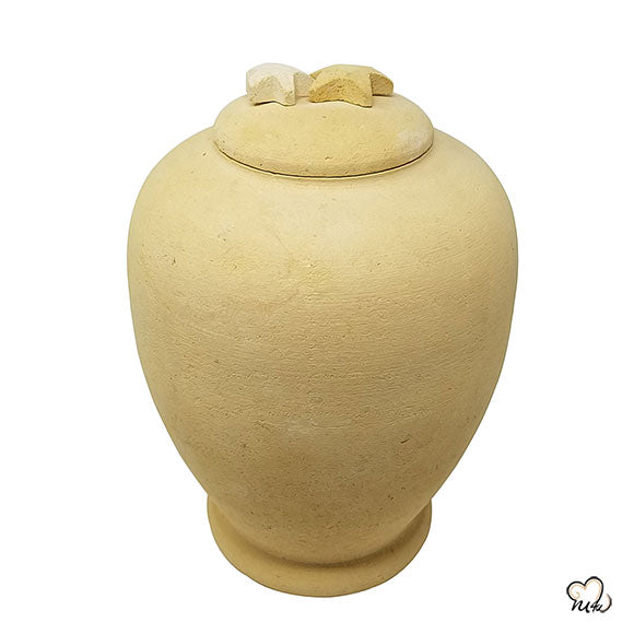 Beige Starfish Biodegradable Sand Urn, Biodegradable Urn - ExquisiteUrns