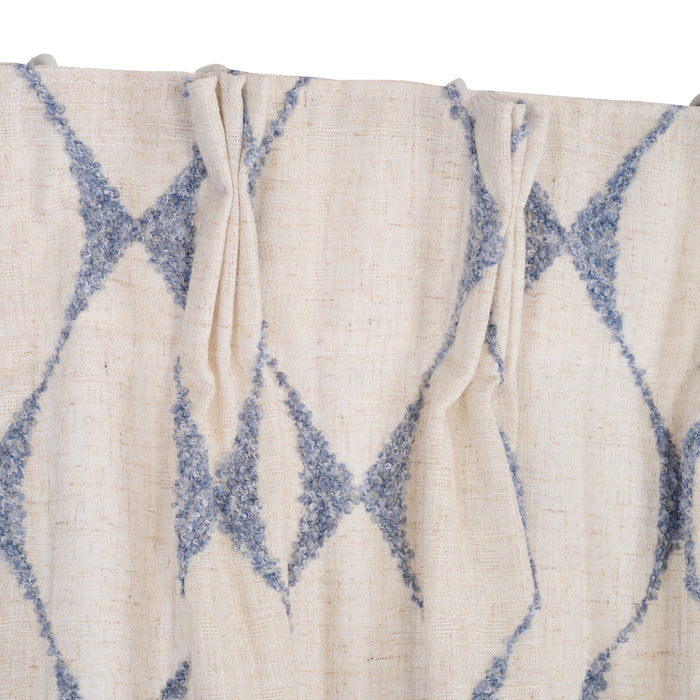 Best Seller - Beautiful Natural Cotton - With Light Blue Breeze Embroidery