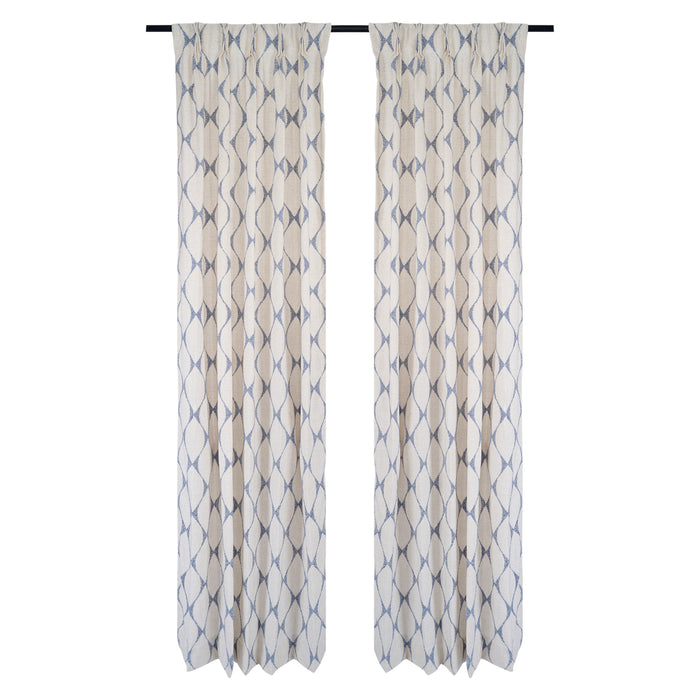 Best Seller - Beautiful Natural Cotton - With Light Blue Breeze Embroidery