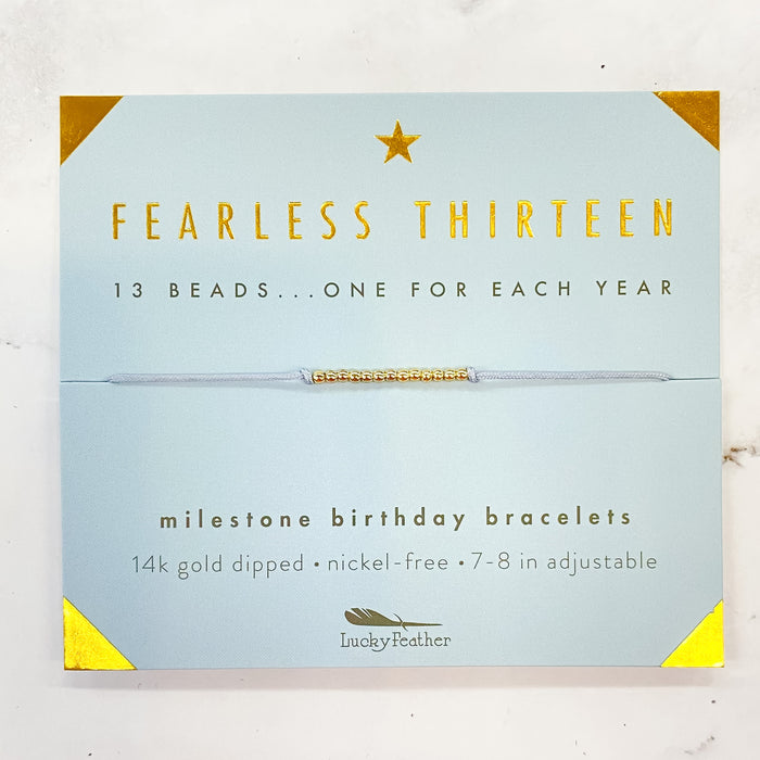 Birthday Celebration Bracelet: Fearless Thirteen - Lyla's: Clothing & Gifts - Online and Rockwall Texas Boutique