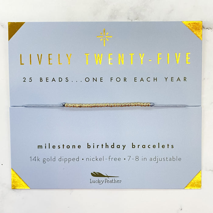Birthday Celebration Bracelet: Lively Twenty Five - Lyla's: Clothing & Gifts - Online and Rockwall Texas Boutique