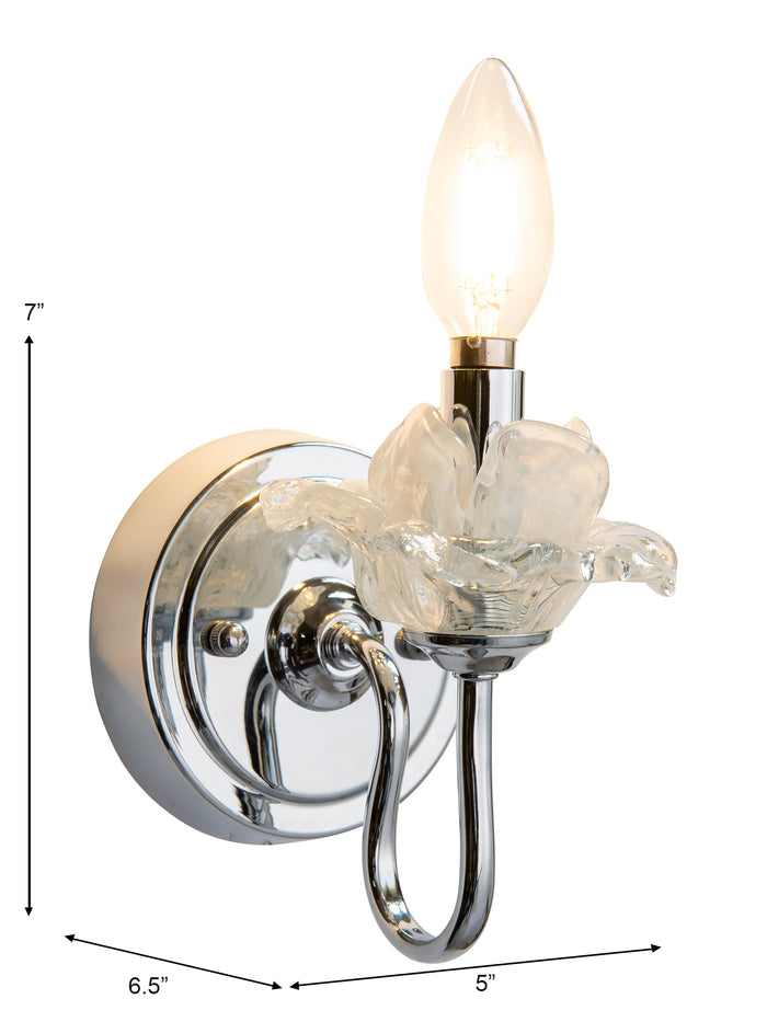 Bittersweet Art Glass Wall Sconce