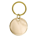 Blank Circle Brass Keychain - KCB12