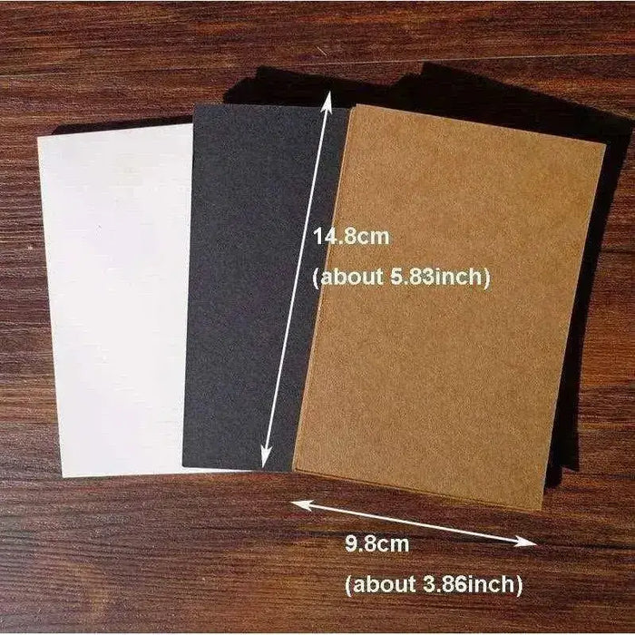 Blank Kraft Paper Postcard Size Cardmaking Supplies Scrapbook Accessories