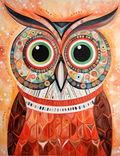 Blue Eye, Green Eye Owl