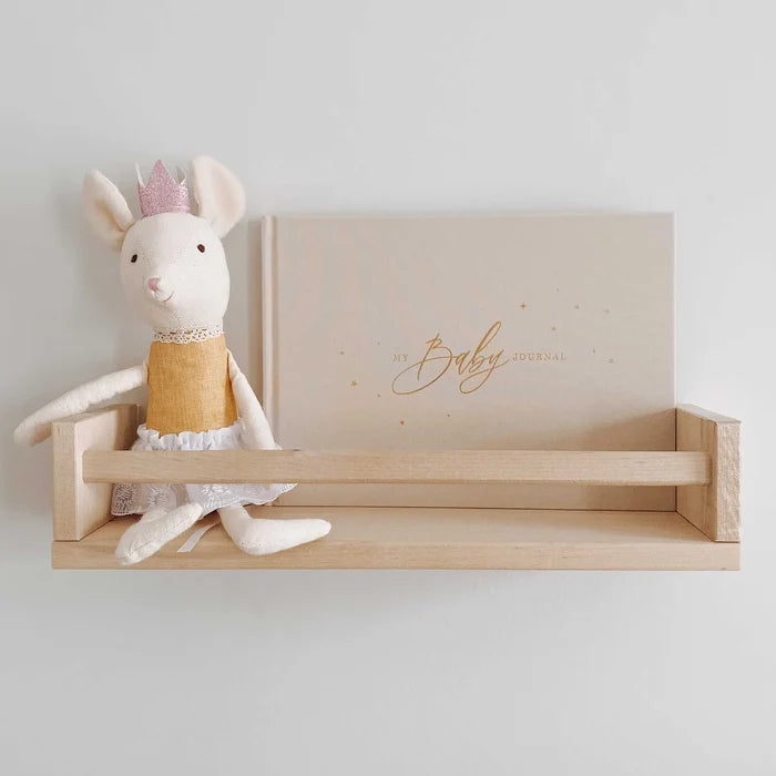 BLUSH & GOLD - BABY MEMORY BOOK - LUXURY CLOTH IVORY - Mabel & Fox