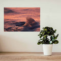 16x24 inch Ice Wave Poster Displayed Above Shelf