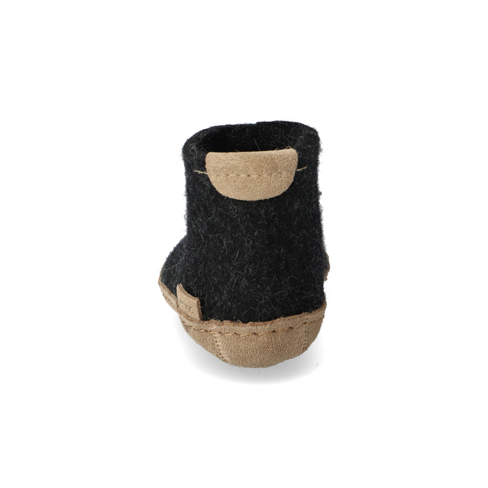 glerups Boot kids Boot with leather sole Charcoal