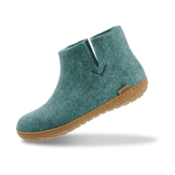 Boot with natural rubber sole - honey - North Sea