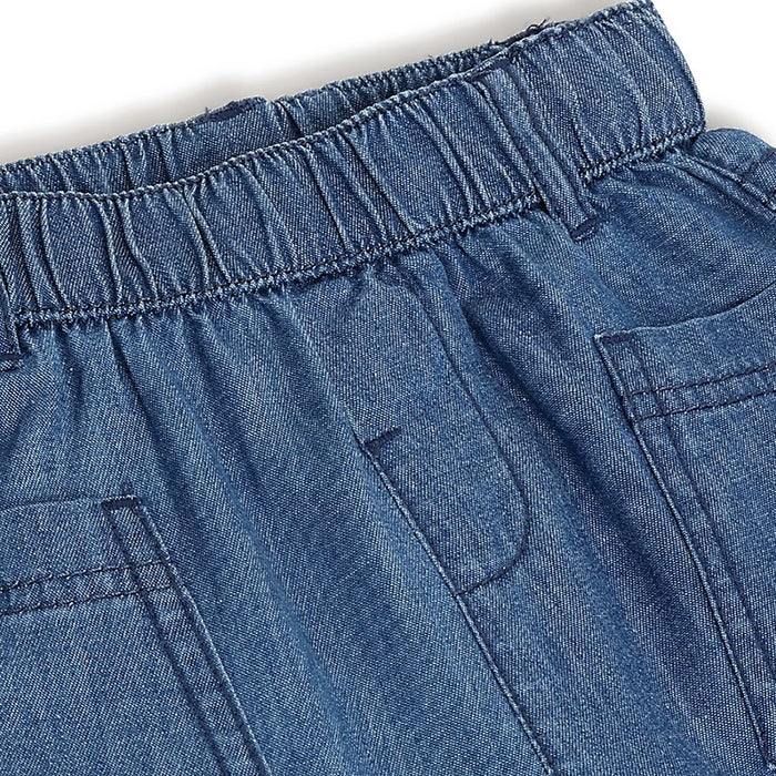 Boys Blue Printed Stretchable Jeans