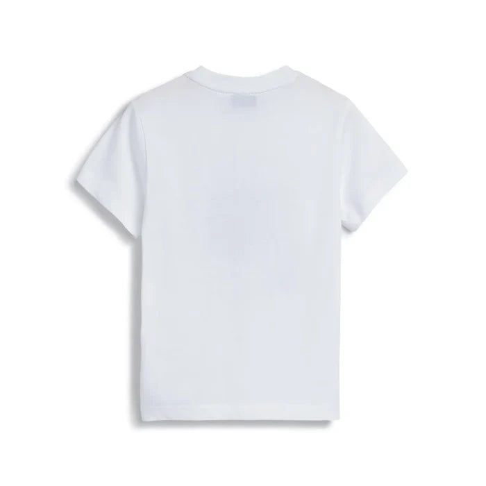Boys White Printed T-shirt