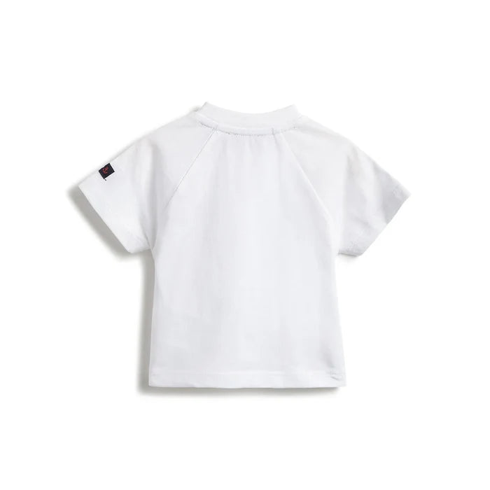 Boys White Printed T-shirt