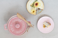 Brie Baker with Wood Spreader, Pink
