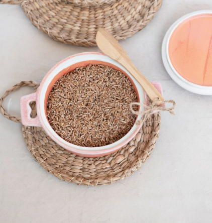Brie Baker with Wood Spreader, Pink