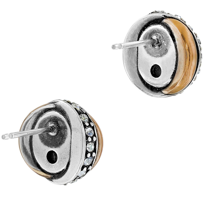 Brighton Neptune's Rings Brazil Blue Quartz Button Earrings