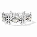 Brighton Taos Pearl Cross Link Bracelet